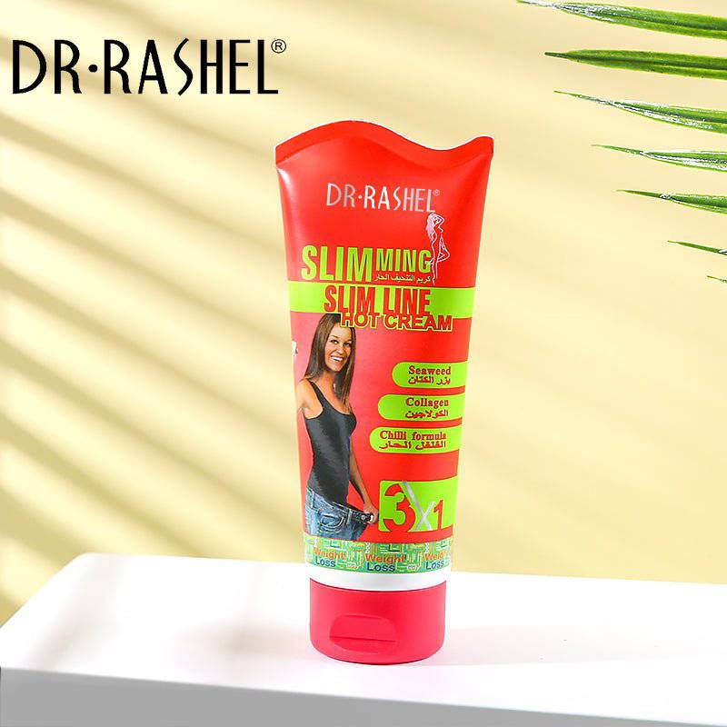 Dr.Rashel 3 in 1 Chili Slim Line Hot Cream with Seaweed Collagen & Chili Formula For Slim Fit - 150gms - Dr-Rashel-Official