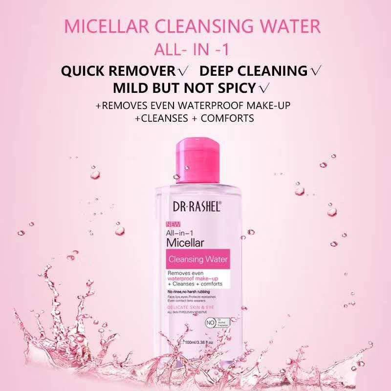 Dr.Rashel All-in-1 Micellar Cleansing Water Deep Action Gentle Moisture Makeup Remover Water - Dr.Rashel - Cleansing Water - Dr-Rashel-Official
