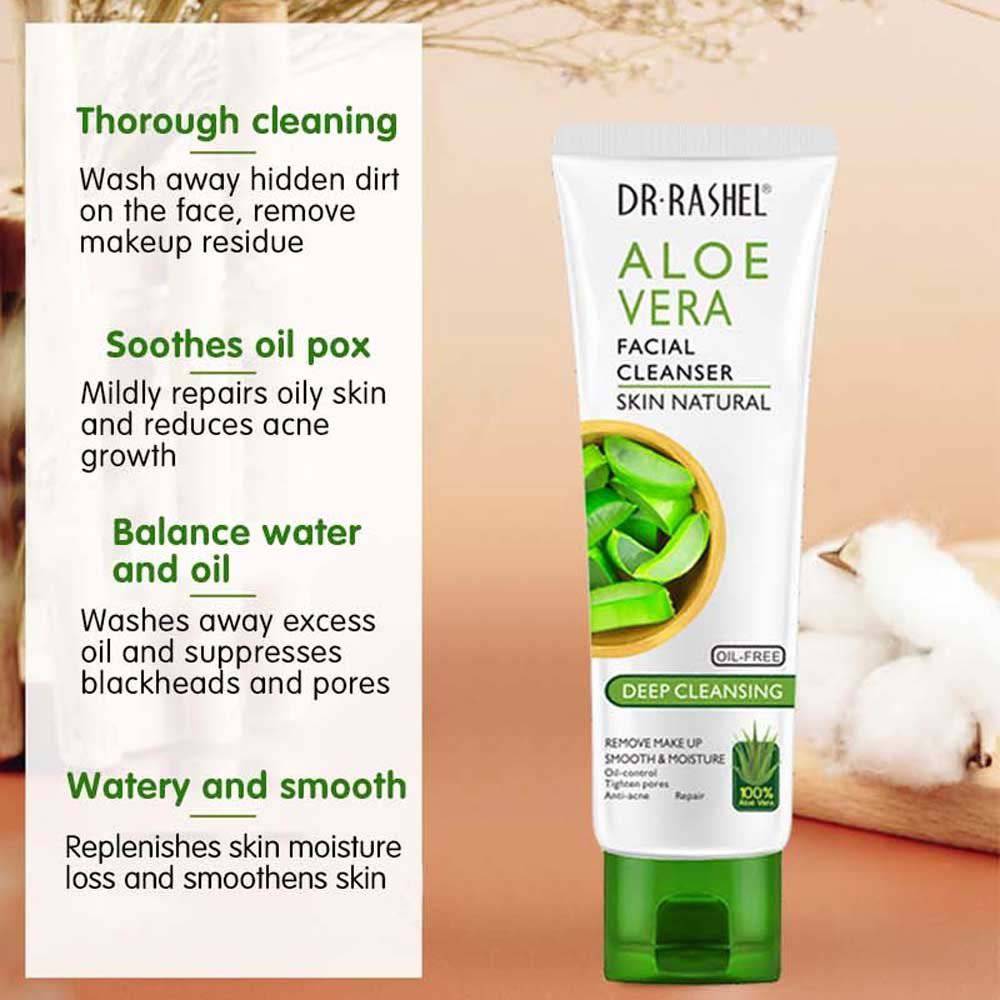 Dr. Rashel Aloe Vera Facial Cleanser Skin Natural Oil-Free Deep Cleansing - Dr-Rashel-Official