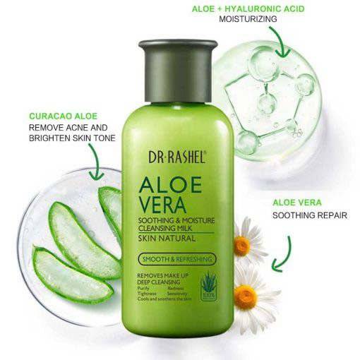 Dr. Rashel Aloe Vera Soothing & Moisture Cleansing Milk Skin Natural Smooth & Refreshing 160ml - Dr-Rashel-Official