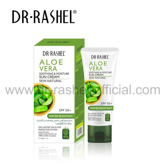Dr.Rashel Aloe Vera Soothing & Moisture Sun Cream SPF 50+ Water Resistant - 60g - Dr-Rashel-Official