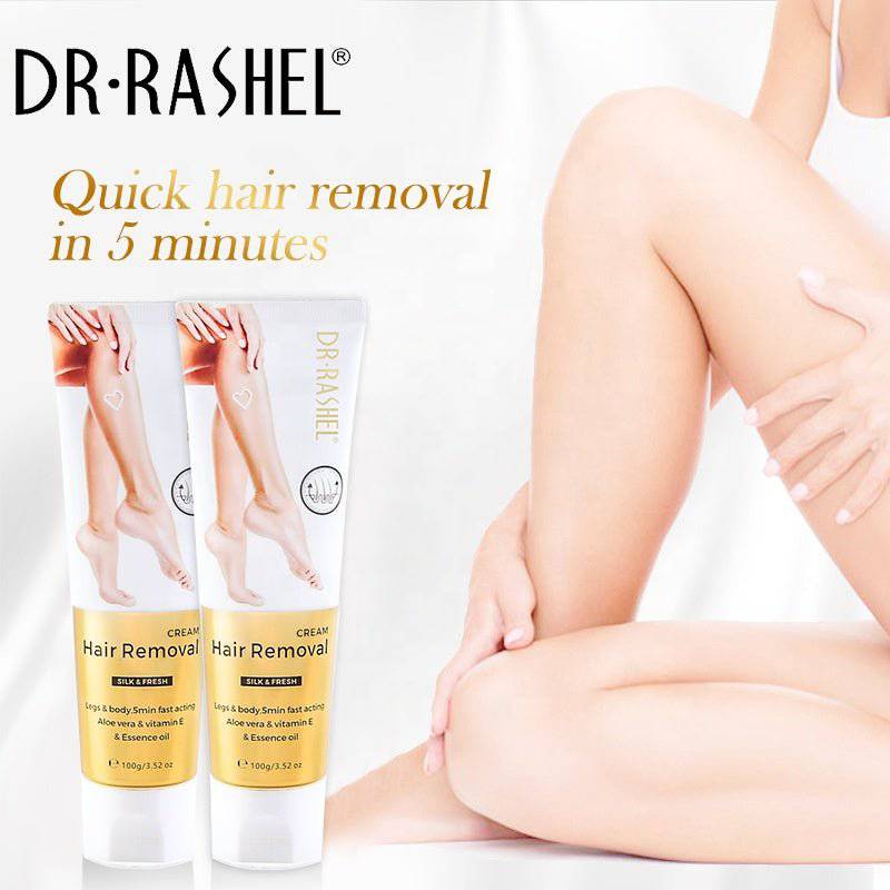 Dr.Rashel Aloe Vera & Vitamin E Silky Legs Underarm Bikini Line Body Depilatory Cream Hair Removal Cream - 100g - Dr-Rashel-Official