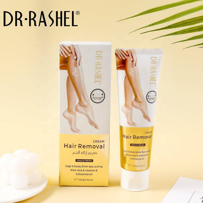 Dr.Rashel Aloe Vera & Vitamin E Silky Legs Underarm Bikini Line Body Depilatory Cream Hair Removal Cream - 100g - Dr-Rashel-Official