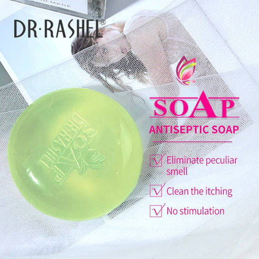 Dr.Rashel Antiseptic Soap & against the Bacteria & Anti Itch for Body and Private Parts for Girls & Women - 100gms - Dr-Rashel-Official