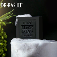 Dr.Rashel Collagen Charcoal Black Soap Deep Cleansing Facial Soap Tighten Pores, Acne & Oil Control - 100g - Dr-Rashel-Official
