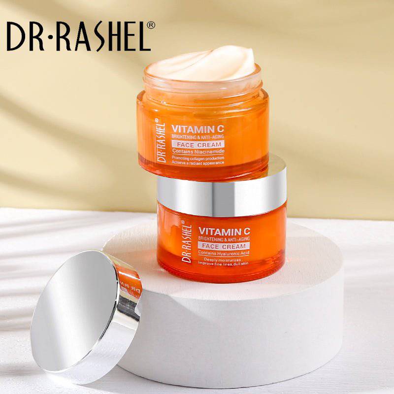 Dr.Rashel Vitamin C Brightening & Anti Aging Face Cream Powered By Hyaluronic Acid - Dr-Rashel-Official