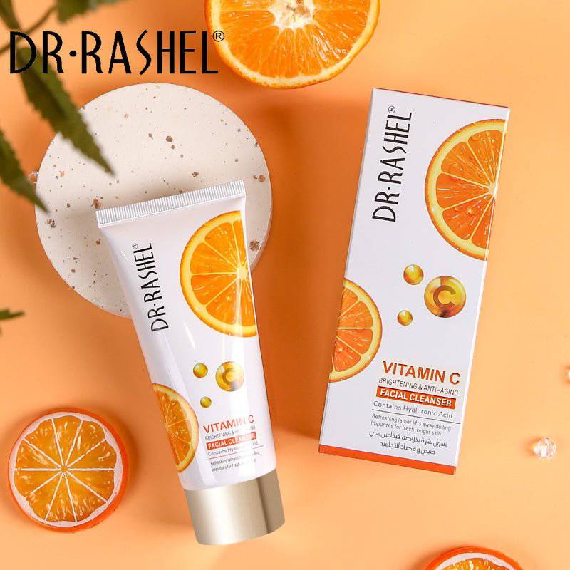 Dr.Rashel Vitamin C Brightening Facial Cleanser with Hyaluronic Acid - 80ml - Dr-Rashel-Official