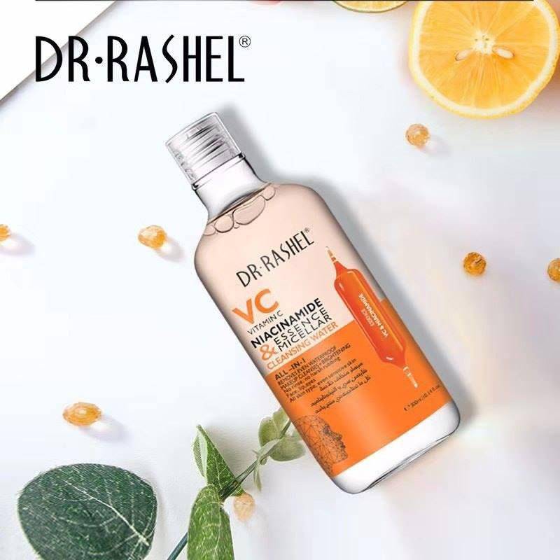 Dr.Rashel Vitamin C Niacinamide Essence & Micellar Cleansing Water All in 1 - 300ml - Dr-Rashel-Official