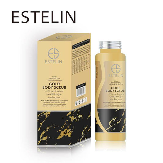 Estelin Body Scrub Anti-Aging Exfoliating Anti-Toxin - Gold - Dr-Rashel-Official