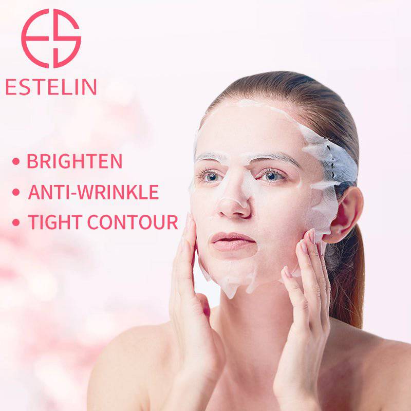 ESTELIN Cherry Blossoms Micro-Nutritive Brightening Facial Sheet Mask 25g*5pcs - Dr-Rashel-Official