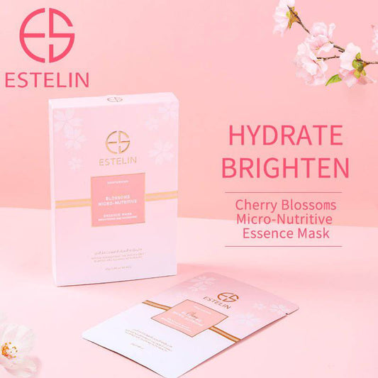 ESTELIN Cherry Blossoms Micro-Nutritive Brightening Facial Sheet Mask 25g*5pcs - Dr-Rashel-Official