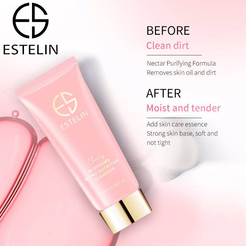 ESTELIN Cherry Blossoms Micro-Nutritive Facial Cleanser 100ml Face Wash - Dr-Rashel-Official