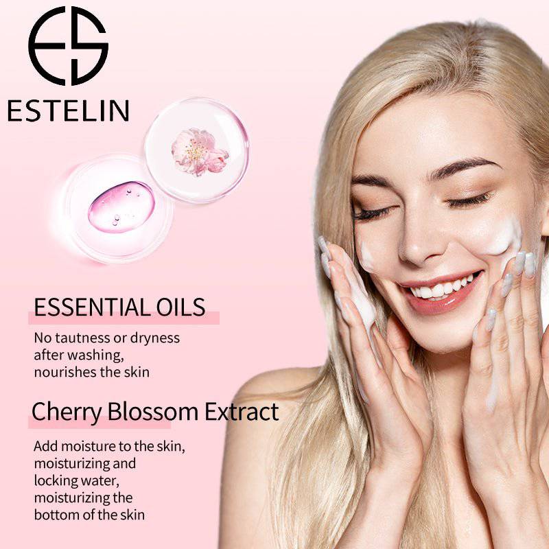 ESTELIN Cherry Blossoms Micro-Nutritive Facial Cleanser 100ml Face Wash - Dr-Rashel-Official