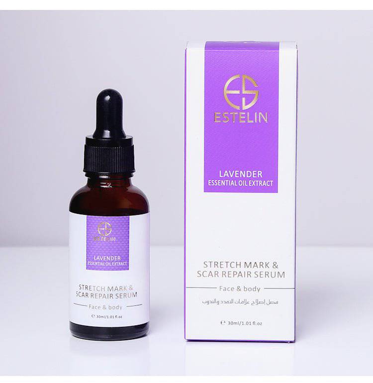 Estelin Lavender Essential Oil Extract Stretch Mark & Scar Repair Serum for Face & Body - 30ml - Dr-Rashel-Official