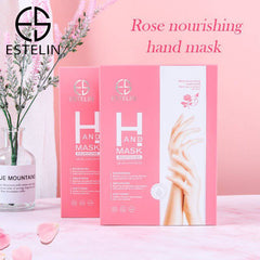 ESTELIN Rose Nourishing Hand Mask Moisturizing Spa For Hands - 2 Pairs - Dr-Rashel-Official