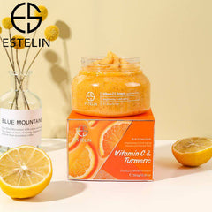 Estelin Vitamin C & Turmeric Body & Face Scrub by Dr.Rashel - 350g - Dr-Rashel-Official